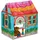 Relaxdays Spielzelt Haus Polyester Kunststoff Mehrfarbig 2 Türen 103 cm x 96 cm x 75 cm 600 g