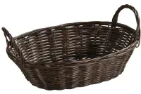 Kesper Brot- und Obstkorb mit Griff, 28 x 21 x 13 cm 17646 , Farbe: braun