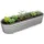 Relaxdays Hochbeet 240 x 60 x 45 cm Silber