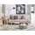 Beliani Schlafcouch Polyester 2-Sitzer Beige