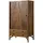 Massivmoebel24 Kleiderschrank Mango 100 x 180 x 60 cm Braun/Schwarz