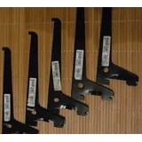 Regalträger Regalsystem für Wandschiene L 15cm bis 55kg Schwarz 5 Stück