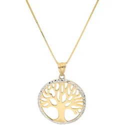 Kette mit Anhänger »Schmuck Geschenk Gold 375 Halsschmuck Halskette Goldkette Venezianer«, 376771-0 Gelbgold-375-silberfarben