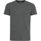 !Solid Rundhalsshirt SOLID "Rundhalsshirt SDBob", Herren, Gr. 3XL, grau (grau mel), Obermaterial: 60% Baumwolle CO. 40% Polyester PES., Shirts Rundhalsshirt