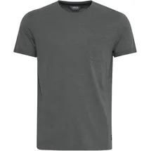 !Solid Rundhalsshirt SOLID "Rundhalsshirt SDBob", Herren, Gr. 3XL, grau (grau mel), Obermaterial: 60% Baumwolle CO. 40% Polyester PES., Shirts Rundhalsshirt