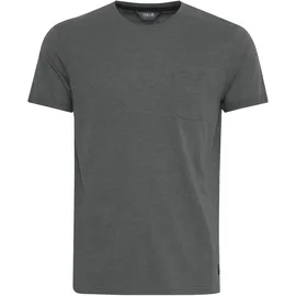 !Solid Rundhalsshirt SOLID "Rundhalsshirt SDBob", Herren, Gr. 3XL, grau (grau mel), Obermaterial: 60% Baumwolle CO. 40% Polyester PES., Shirts Rundhalsshirt