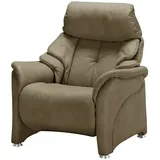 HIMOLLA Relaxsessel 4217 Leder 96 x 107 x 91 cm Grün mit Kopfteil