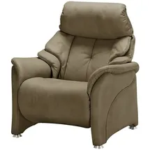 HIMOLLA Relaxsessel 4217 Leder 96 x 107 x 91 cm Grün mit Kopfteil