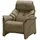 HIMOLLA Relaxsessel 4217 Leder 96 x 107 x 91 cm Grün mit Kopfteil