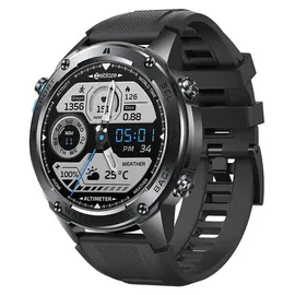 Zeblaze Stratos 2 Ultra BT 0 mm Kunststoffgehäuse Schwarz Sportarmband Schwarz One Size