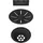 Blanco Ab- und Überlaufset Black Edition 18,6 cm schwarz matt
