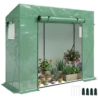 Pangivo Tomatenhaus, Grün, Kunststoff, 200x169x77 cm, Gartenzubehör, Gewächshäuser