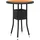vidaXL Gartentisch Ø60 x 75 cm Schwarz