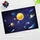 cover-your-desk Schreibtischunterlage für Kinder Unser Sonnensystem 2 französisch, aus hochwertigem Vinyl , 60 x 40 cm