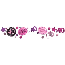 Amscan Konfetti 40 Sparkling Celebration 34 g Pink/Rosa