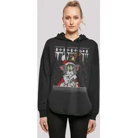 F4NT4STIC Tom und Jerry Christmas Fair Isle in schwarz