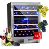 Weinkühlschrank 2 Zonen 43 Weinflaschen Kühlschrank Wein Flaschenkühlschrank