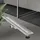 luxebath Duschrinne 80 cm 2in1 befliesbar Edelstahl Silber