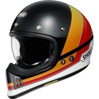 Shoei EX-Zero Equation Helm, schwarz-rot-gelb, Größe M