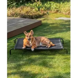 LIONTO Hundeliege L 114 x 76 cm schwarz