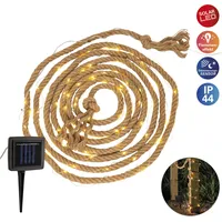 NÄVE LED Solarleuchte Solar-Lichterkette "CANAMO" Inkl. Dämmerungssensor;
