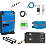 HUSATECH PowerSet 1 Phasig mit Victron MultiPlus II 48/3000/35-32 GX und 7,1 kWh Pylontech US3000C Speicher