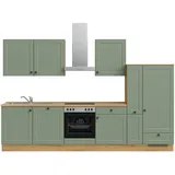 Nobilia Küchenzeile Cascada premium 330 cm grün
