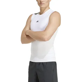 adidas Techfit Compression Training Sleeveless T-shirt White, S