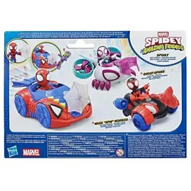 SPIDEY AND HIS AMAZING FRIENDS Spidey Web-Flitzer Spielzeugauto mit Action-Figur (7,6 cm)