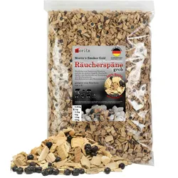 Moritz 1kg Räucherspäne Buche mit Wacholder grob 6 -12 mm