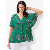 Inspirationen Druckbluse grün 54