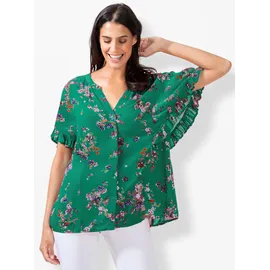 Inspirationen Druckbluse grün 54