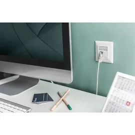 Digitus Leerdose mit Frontplatte für 2x Keystone Module