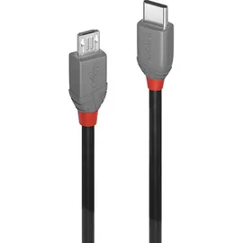 Lindy USB-C auf Micro-USB 1,0 m Schwarz/Grau