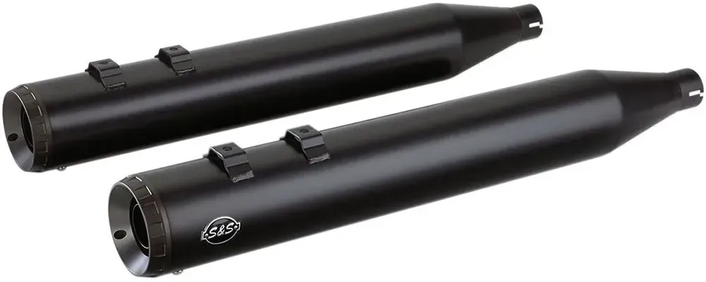 S&s Cycle Grand National Harley Davidson Flhr 1450 Road King Ref:550-0690 Nicht Homologierter Slip-on-schalldämpfer - Black - Not Homologated