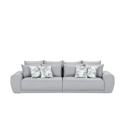Big Sofa  Emma ¦ silber ¦ Maße (cm): B: 306 H: 83 T: 115