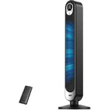DREO 20dB Turmventilator Leiser, 9M Windentfernung Ventilator mit Kühlung Fernbedienung, 6 Geschwindigkeitstufen 4 Modi, 90° Oszillierender Stand Ventilatoren für Schlafzimmer, Tower Fan mit 12H Timer