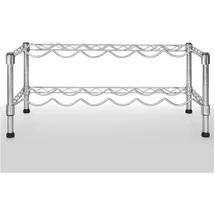 casa pura Weinregal Trentino 62 x 25 x 31 cm Silber
