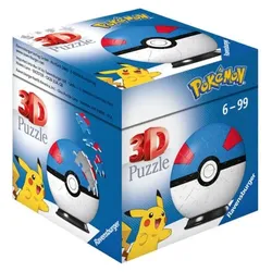 Ravensburger - 3D Puzzle-Ball - Pokémon Pokéballs - Superball, 54 Teile