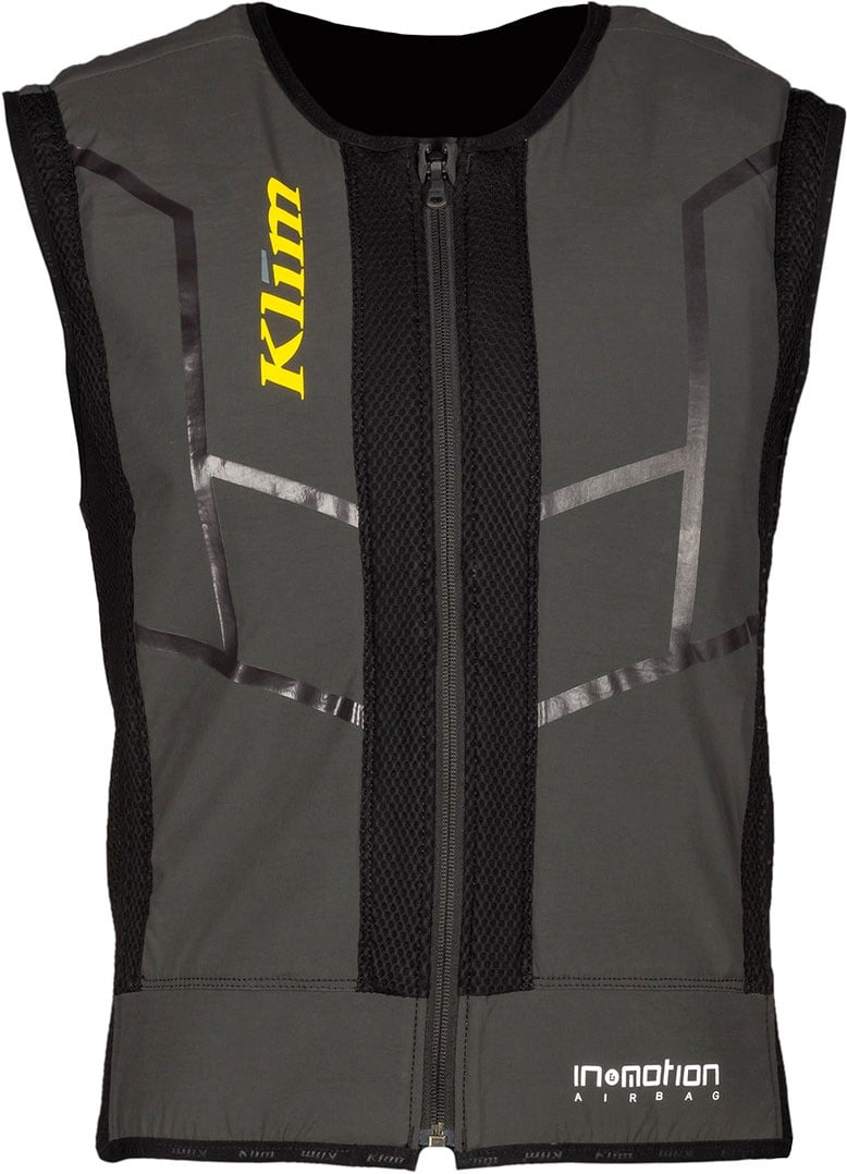 Klim AI-1 EU-Version, gilet airbag - Noir/Gris Foncé - L