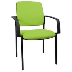 2 Topstar Besucherstühle BtoB 10 BB100A G05 grün Stoff