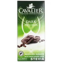 Cavalier Dark Chocolate with 85% Cocoa and Stevia 0,085 kg Schokolade