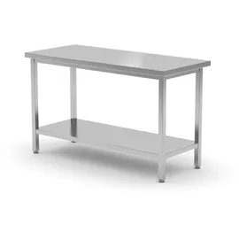 HENDI Arbeitstisch Kitchen Line, mit Grundboden 1600x700x850mm