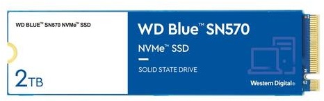 SSD WD Blue M.2 2280 2TB NVMe SN570 intern