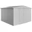 3,16 x 3,00 m silber-metallic
