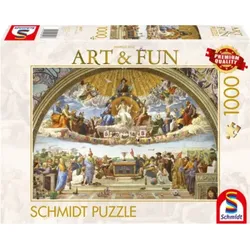 SCHMIDT SPIELE 58527 Puzzle 1000 Teile Markus Binz: Disputation des Heiligen Sakraments 2024