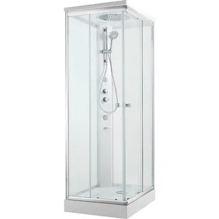 Komplettdusche Shower 900x900x2110 mm Thermostatmischer + Hand-/Kopf-/Seitenbrause