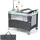Costway - 4 In 1 Klappbares Reisebett & Beistellbett & Wickeltisch & Laufstall Rollbar, 2 Ebenen Babybett Inkl. Spielbogen Mit Spieluhr, Matratze, Wickelauflage, Windelaufbewahrung Und Tragetasche