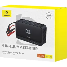 Baseus Multifunktionaler Jumpstarter BS-CH013: 600A 6000mAh Powerbank Kompressor / / Schwarz