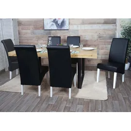 MCW Esszimmerstuhl Cesena Kunstleder schwarz 6er Set